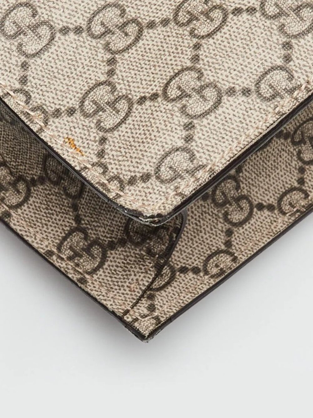 Gucci Beige/Ebony GG Coated Canvas Embroidered Courrier Soft Tote Bag - Picture 4 of 10